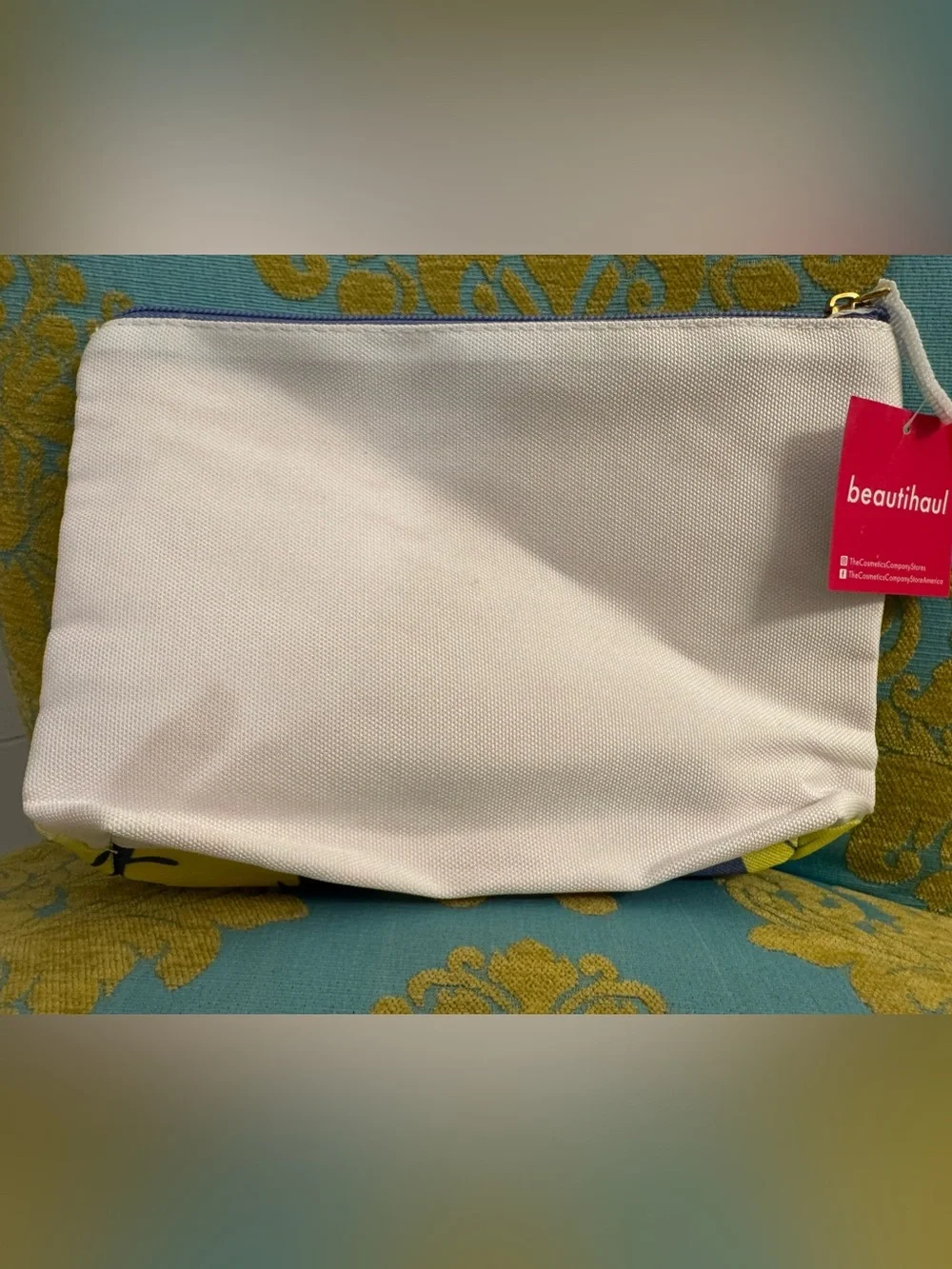 NWT The Cosmetics Company Store Bag 9”W x 6.5”H x 1.75”D